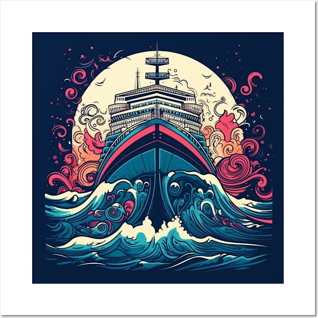 Seafarer's Journey: Unleash Your Inner Adventurer on a Cruise Ship Wall Art by CreativeWidgets